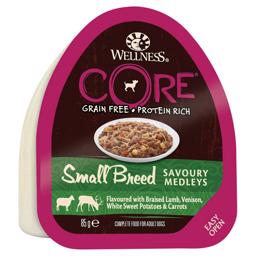 Wellness Core Savory Medleys Kyckling, lamm & viltkött 85g